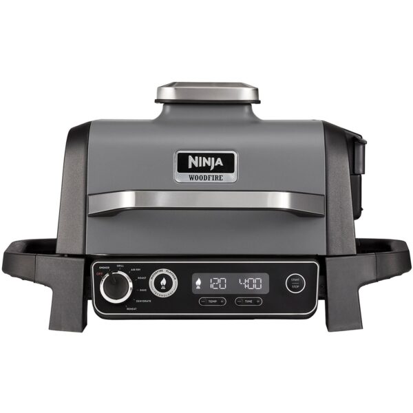BARBECUE NINJA BBQ ELETTRICO WOODFIRE, Elettrico, Potenza 2400 W, Griglia da 28 x 28 cm